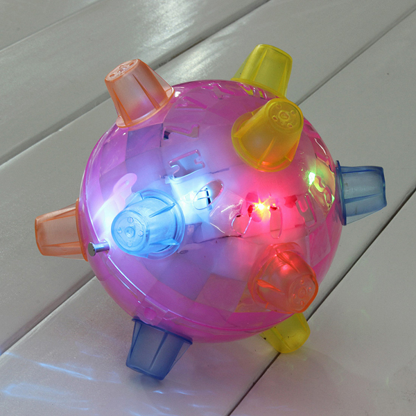 LED Disco Dance Dancing Ball Flashing Light Jumping Music Toy