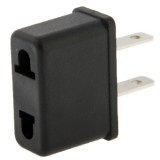 High Quality US Plug to US Plug AC Wall Universal Travel Power Socket Plug Adaptor (Black)
