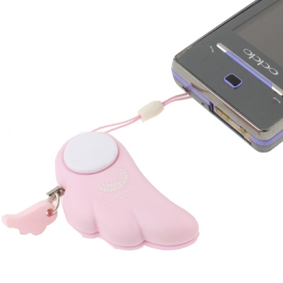 Angel Wing Anti-rape Device Personal Alarm, Self-defense Defend Wolf, Mini Alarm with 90dB Alarm Sound for Girl and Kids  (Pink)