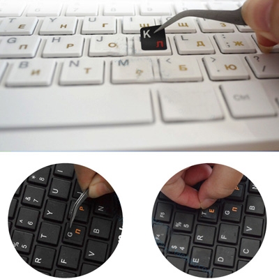HUIFANGBU Spanish Learning Keyboard Layout Sticker for Laptop/Desktop Computer Keyboard