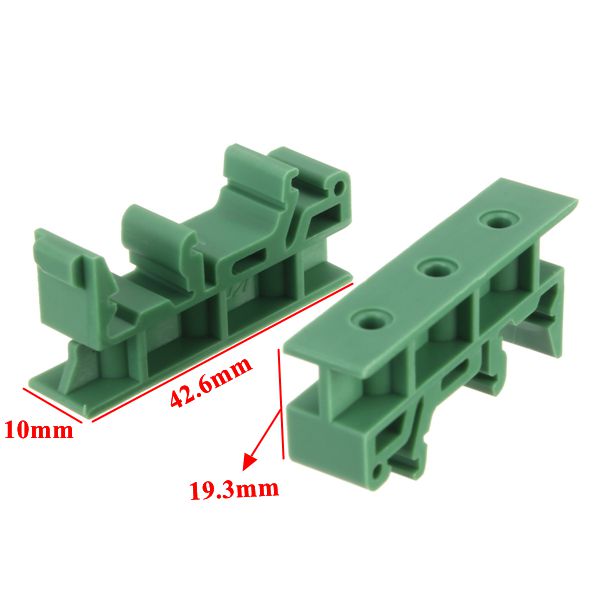 10 Pieces PCB Adapter Circuit Board Mounting Bracket for DIN 35 Rail Mounting 
