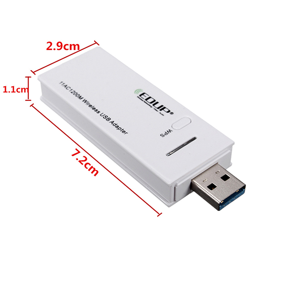 EDUP 1200M Dual Band USB 3.0 Wireless Adapter 2.4G 5.8G WiFi Dongle