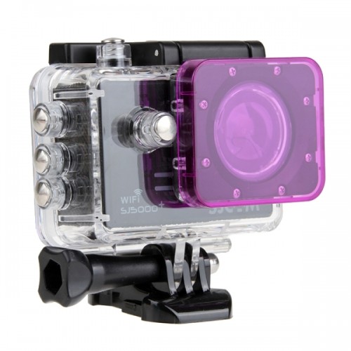 Transparent Lens Filter for SJCAM SJ5000 Sport Camera & SJ5000 Wifi & SJ5000+ Wifi Sport DV Action Camera (Purple)