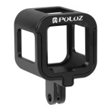 PULUZ Housing Shell CNC Aluminum Alloy Protective Cage with Insurance Frame for GoPro HERO4 Session (Black)