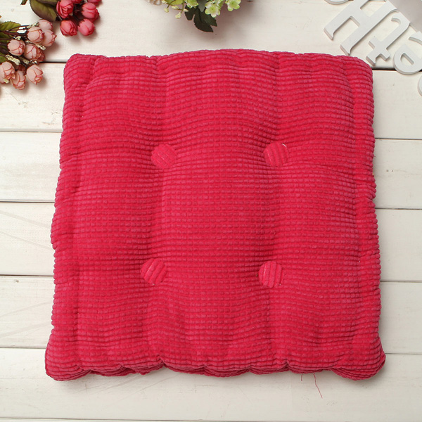 Soft Chunky Square Fiber Seat Cushion Thickened Home Sofa Office Chair Floor Pillow