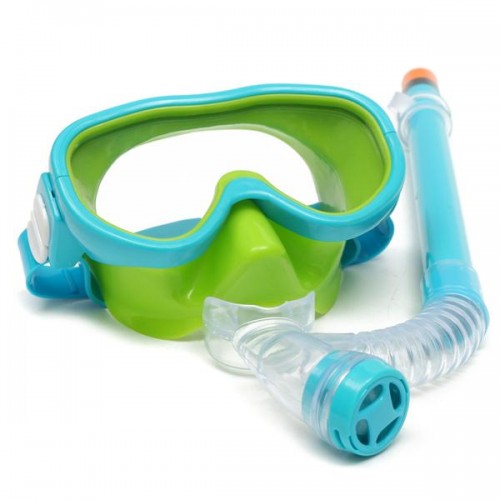 Children Swimming Diving Snorkel Scuba Dry Wave Goggles Plastic Breathing Tube Suit Anti Fog Glasses Mask Gear