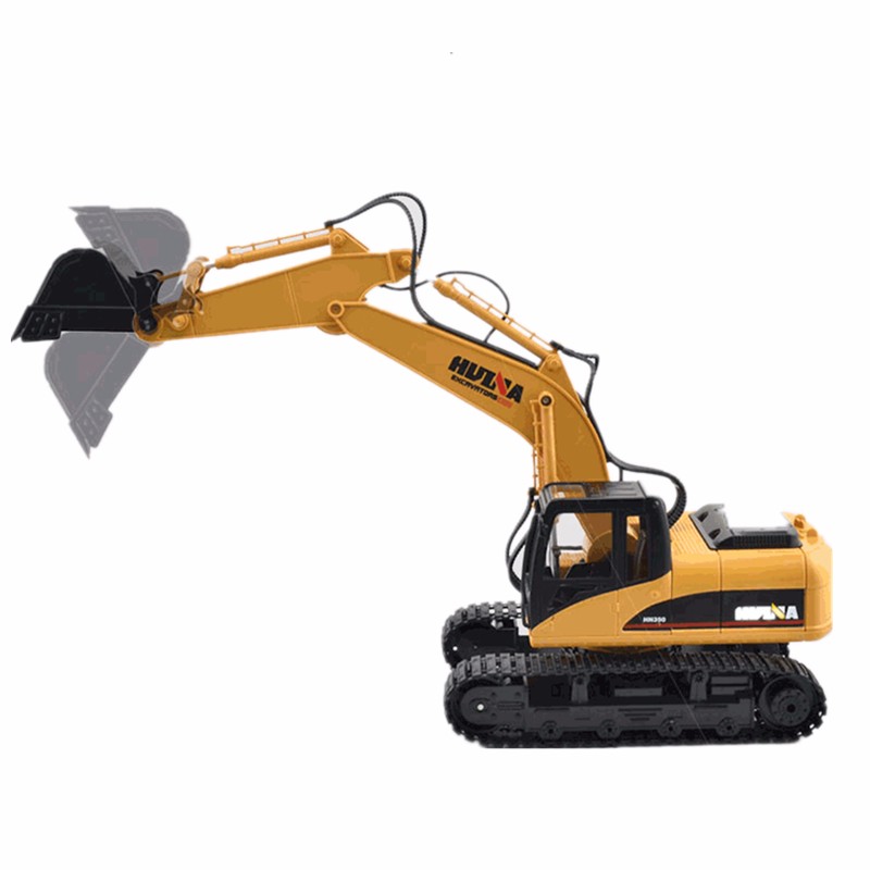 HUINA 1550 1/14 2.4G 15CH RC Alloy Excavator Truck Construction Vehicle Toy WP 