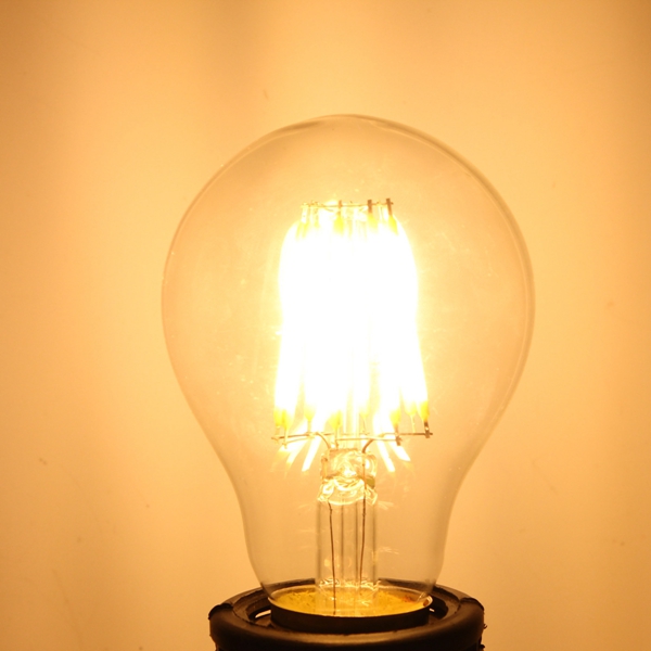 E27 A60 LED 8W COB Edison Retro Filament Light White/Warm White Tungsten Globe Lamp Bulb AC 220V