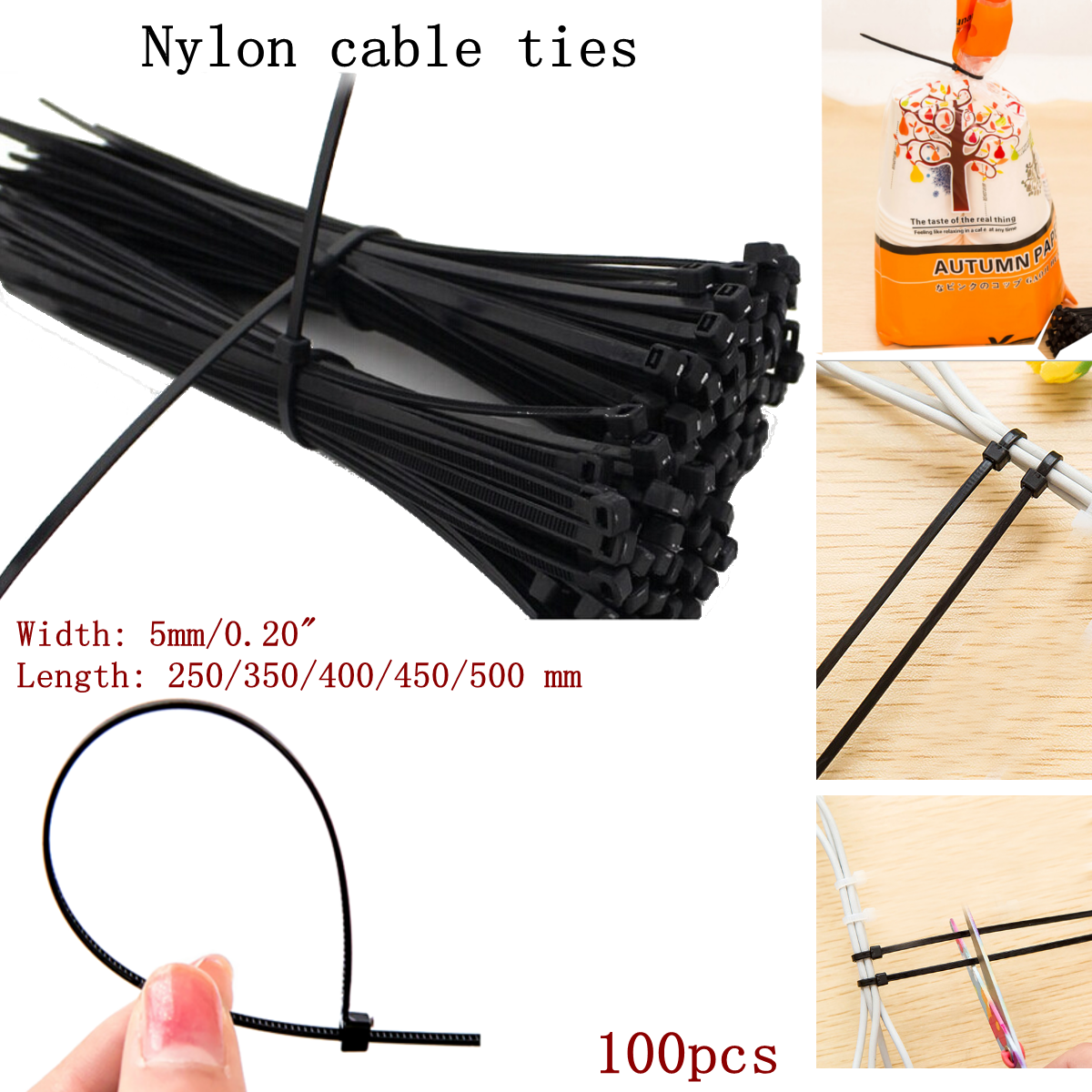 100pcs Cable Zip Ties 150mmx2.5mm Self-Locking Nylon Tie Wraps Green Single-use Locking Flexible Cable Tie 
