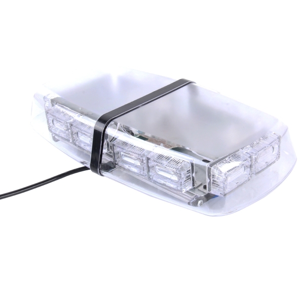 HB-806C 30W 30 LED Vehicle Roof Top Emergency Hazard Warning Strobe Light,DC 12V , Yellow and Blue Light, Wire Length: 70cm