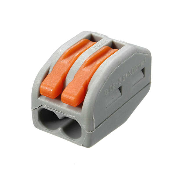 5Pcs 2/3/5Pin Reusable Spring Lever Terminal Block Electric Cable Connector Wire 