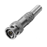 BNC Male Connector for RG-59 Coaxical Cable Brass End Crimp Cable CCTV Camera BNC Welding Connector