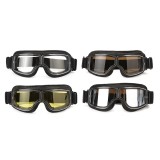 Helmet Leather Goggles Anti-UV Protective Glasses Eyewear Motorcycle Bike Scooter