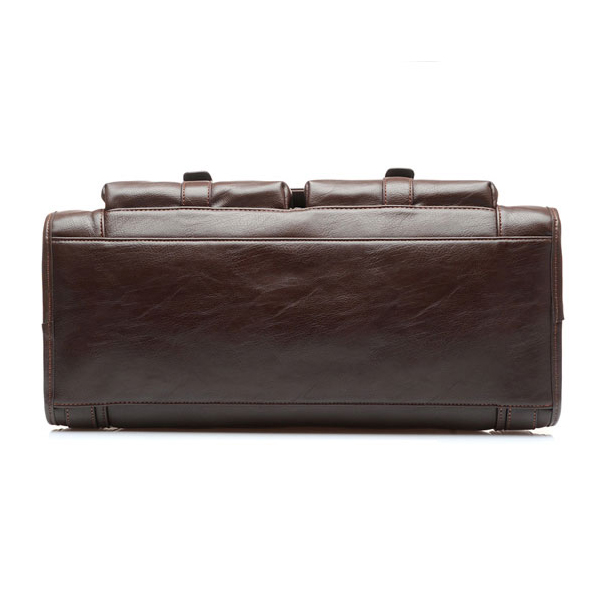 Men Business Vintage Laptop Bag Briefcase Big Capacity  Horizontal Handbag Travel Bag