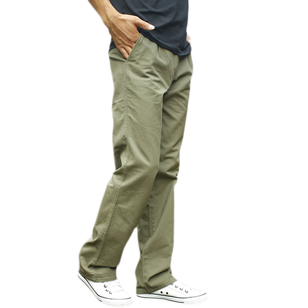 Fashion Mens Loose Cotton Solid Color Pants Outdoor Comfortable Casual Pants