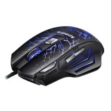 Apedra iMICE A7 High Precision Gaming Mouse LED four color controlled breathing light USB 7 Buttons 3200 DPI Wired Optical Gaming Mouse for Computer PC Laptop (Black)