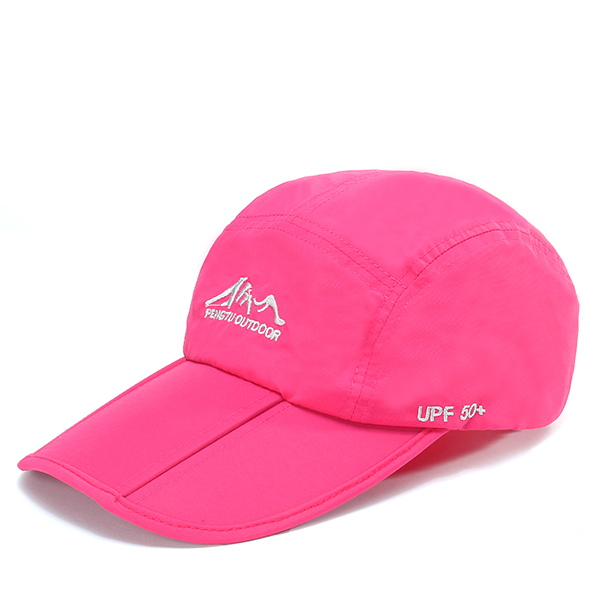 Men Women Quick-drying Summer Sun Hat Foldable Outdoor Sport Climbing Visor Baseball Cap