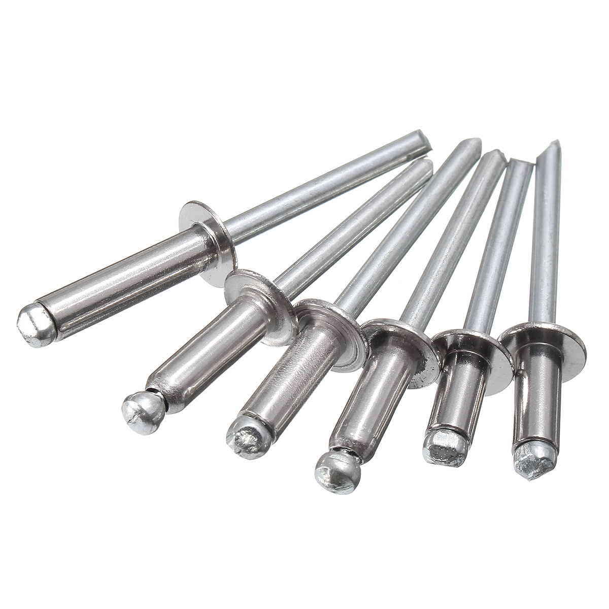 Details about   100pcs 1/8" M3.2 Diameter All Stainless Steel Domed Head Open End Blind Rivet
