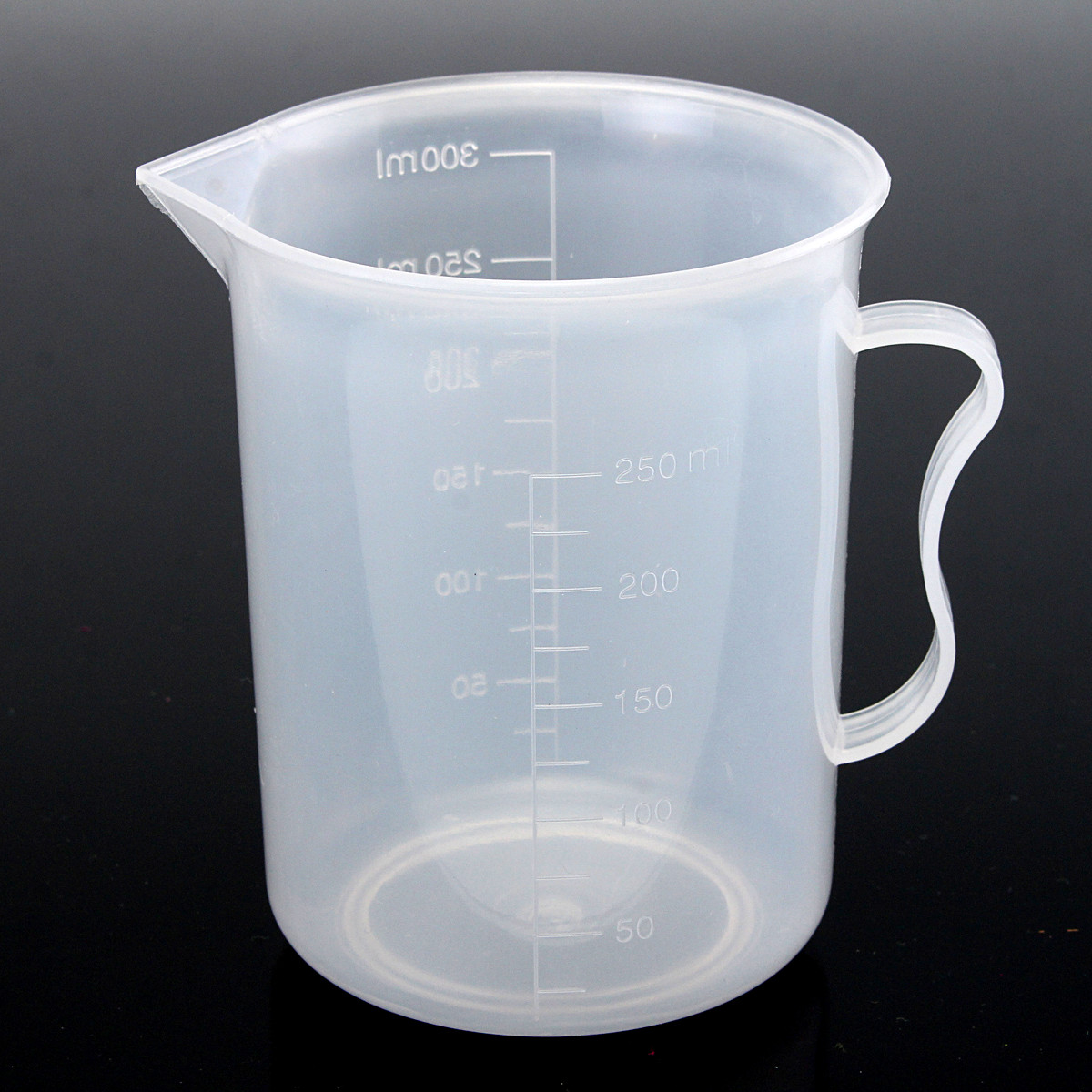 250ml Plastic Measuring Cup Clear Double Graduated