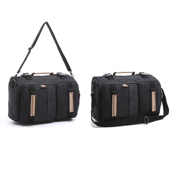 Canvas Backpack Large Capacity Multi-functional Leisure Travel Clutch Bag Crossbody Bag For Men