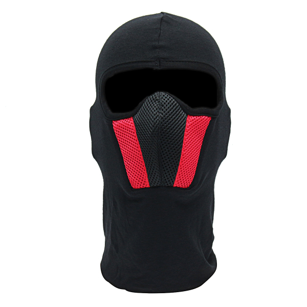 Motorcycle Face Mask For Men Outdoor Helmet Hood Ski Sport Neck Face Mask Black Read Gray