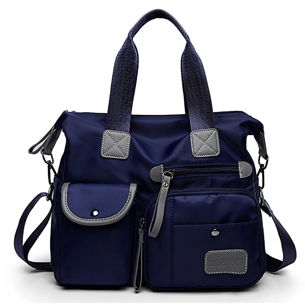 Women Nylon Waterproof  Large Capacity Multi Pocket Multi Function Handbag  Crossbody Bag