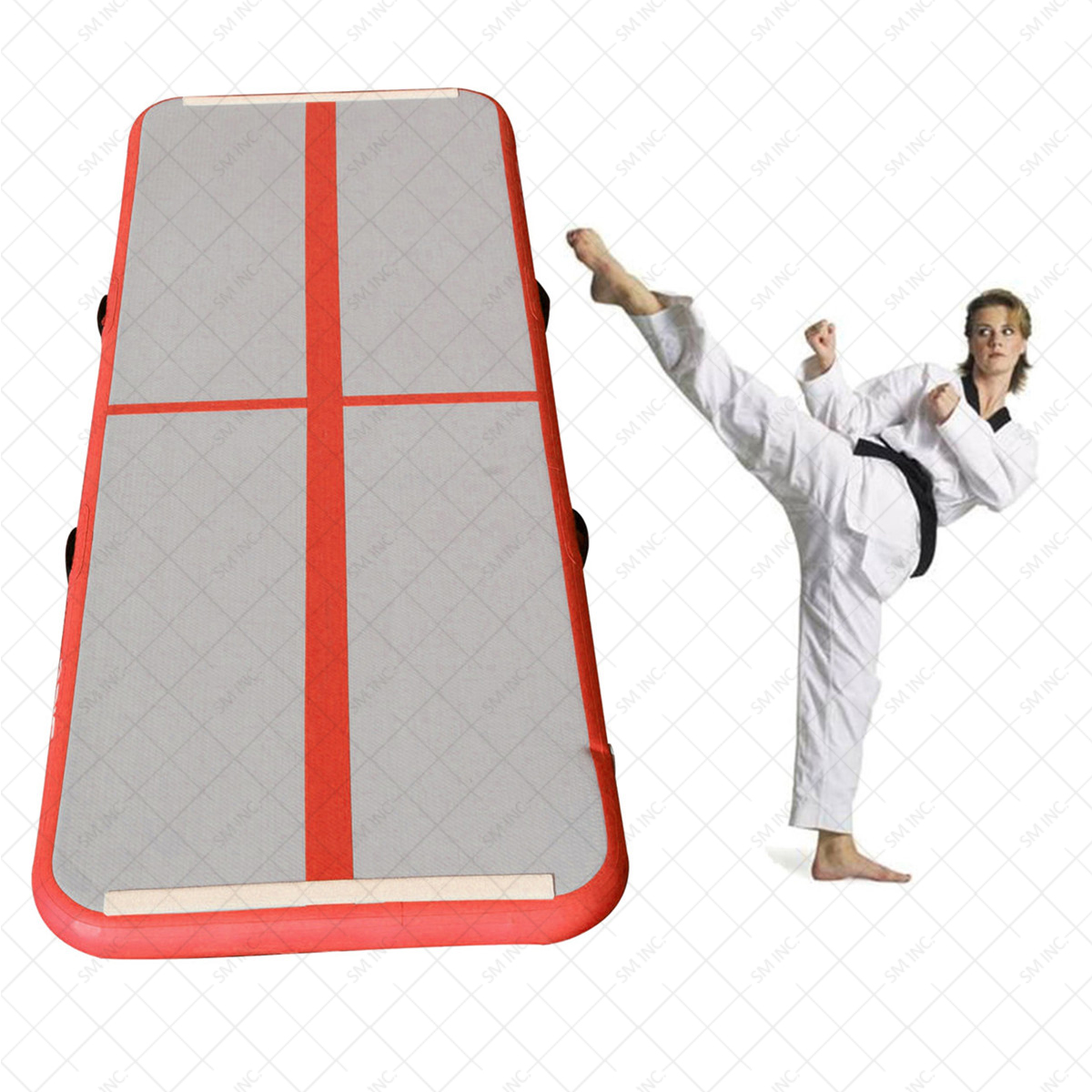 IPRee® Gym Air Track Floor Pad Home Gymnastics Tumbling Inflatable Rolling Mat