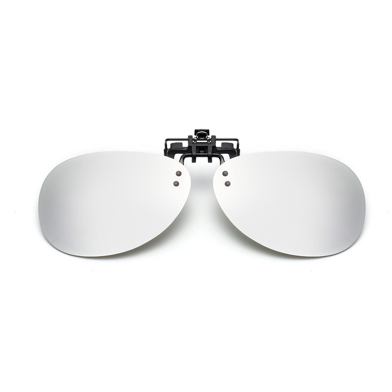 BIKIGHT Mirror Pilot Polarized Clip on Sunglasses Night Vision Lens Polaroid Sunglasses