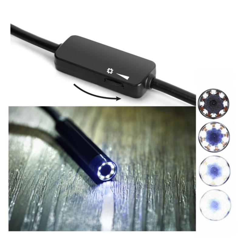 2.0MP HD Camera WiFi Endoscope Snake Tube Inspection Camera with 8 LED, Waterproof IP68, Lens Diameter: 8mm, 3.5m, Hard Line