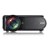 Uhappy U90 1500LM 800*480 Home Theater LED Projector with Remote Control, Support USB + VGA + SD + HDMI + AV + TV (Black)