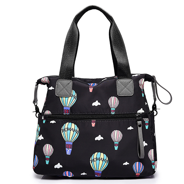 Women Nylon Multi Pocket Waterproof Lightweight Handbag Shoulder Crossbody Bag