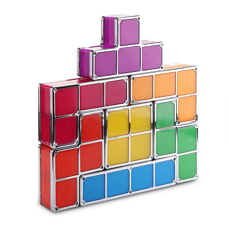ACDOS DIY Tetris Puzzle Novelty LED Night Light Stackable LED Desk Table Lamp Kids Toy 