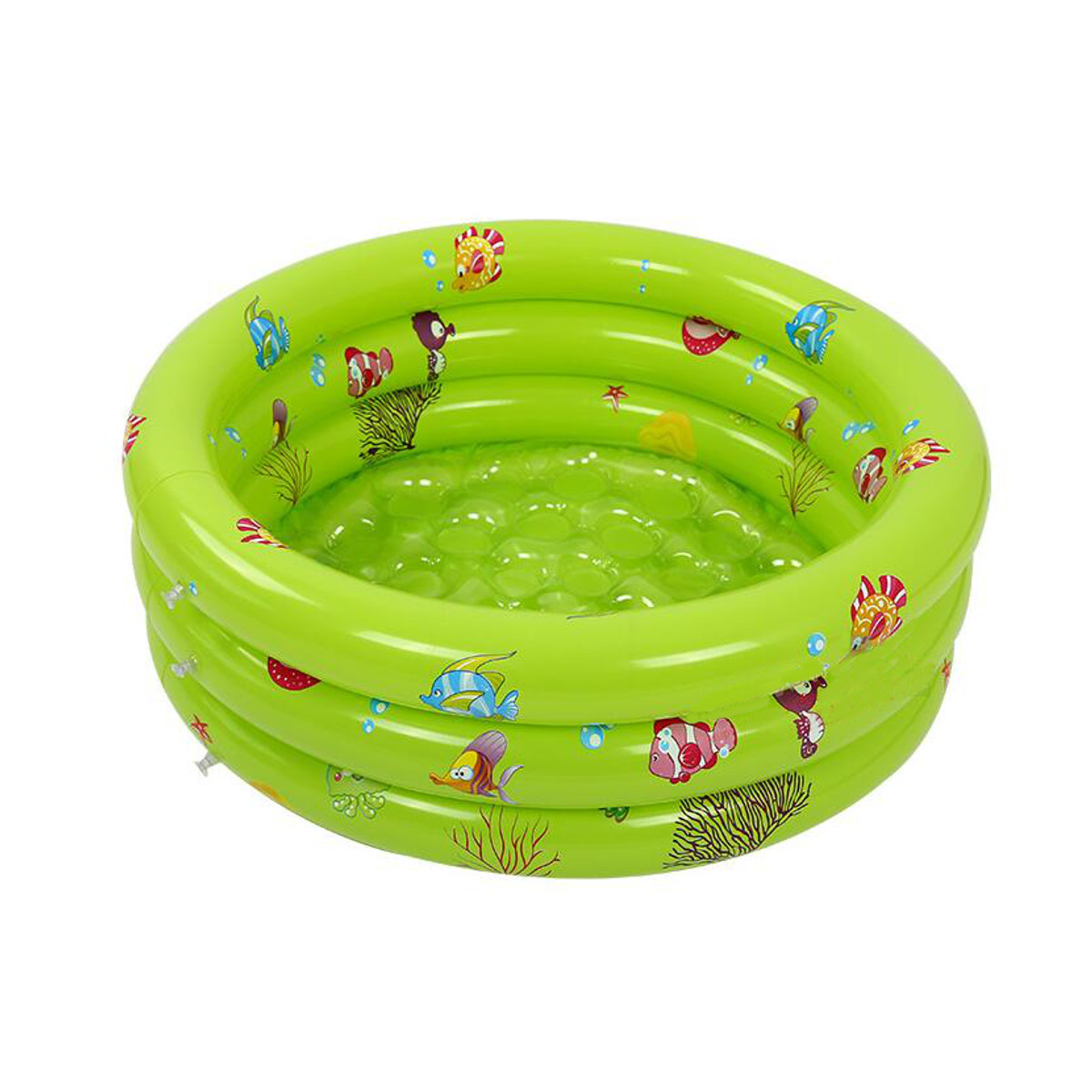 80CM 3 Ring Inflatable Round Swimming Pool Toddler Children Kids Outdoor Play Balls