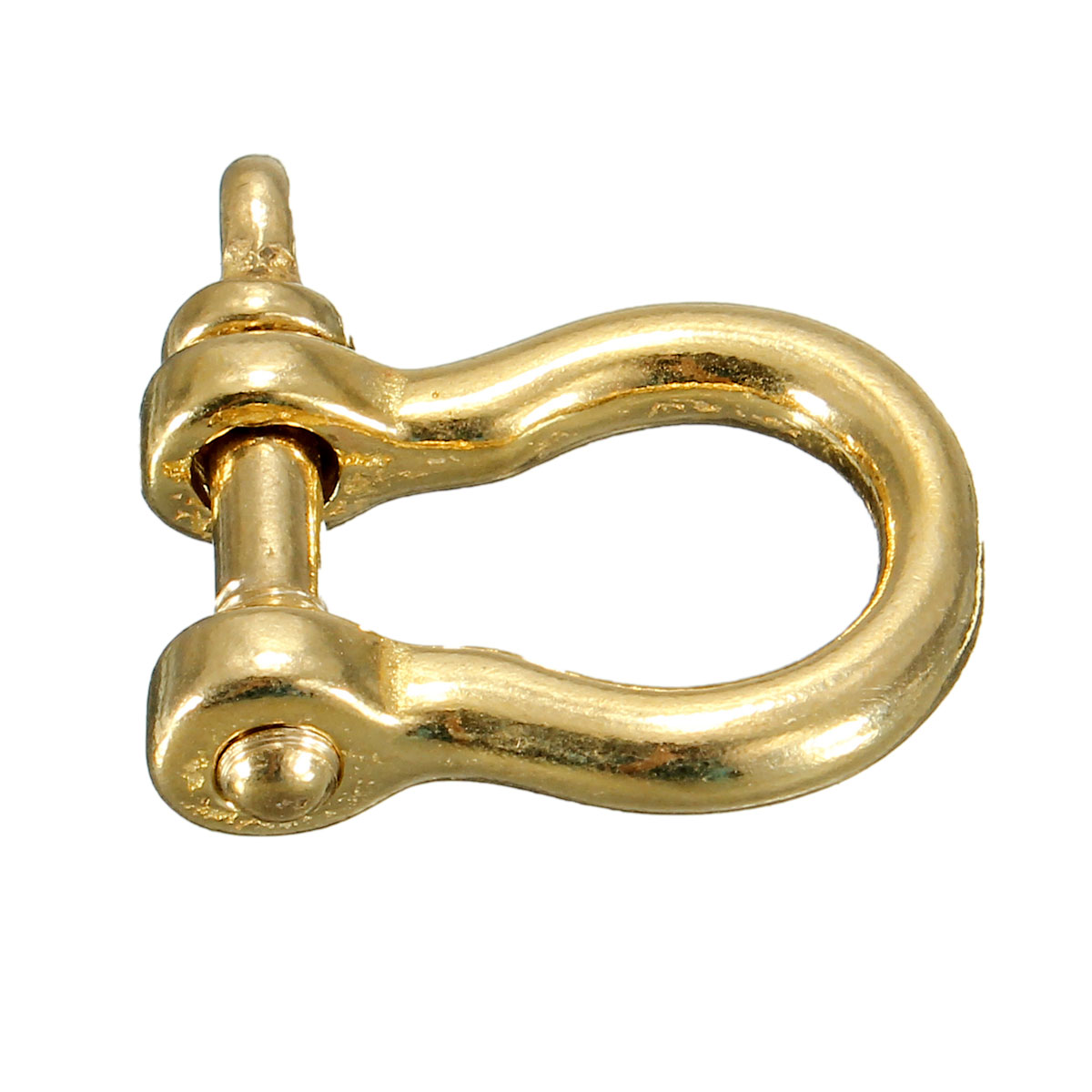 Belt U Hook Brass Keychain KeyRing Wallet Chain Hook D Bow Shackle Split Rings 
