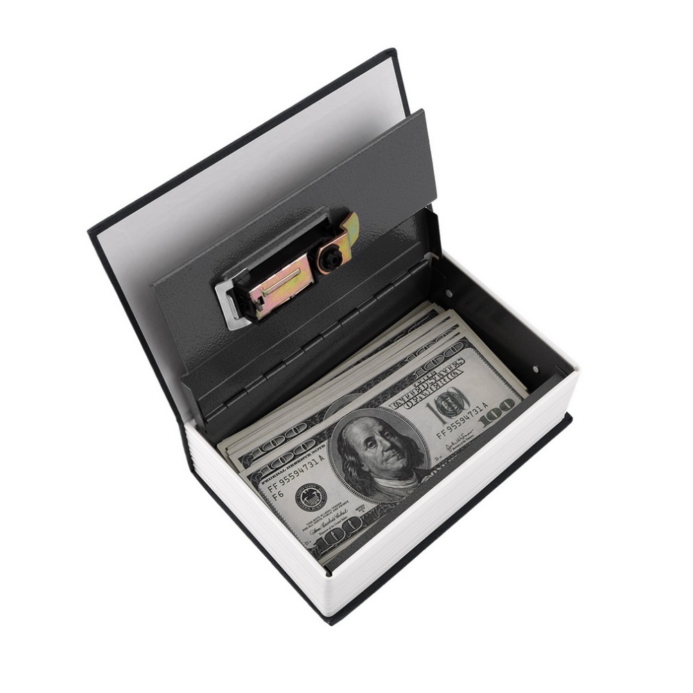 Secret Dictionary Security Safety Key Lock Book Safe Jewelry Money Cash Box 