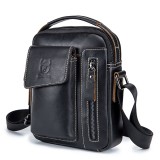 Bullcaptain Genuine Leather Business Messenger Bag Vintage Crossbody Bag For Men