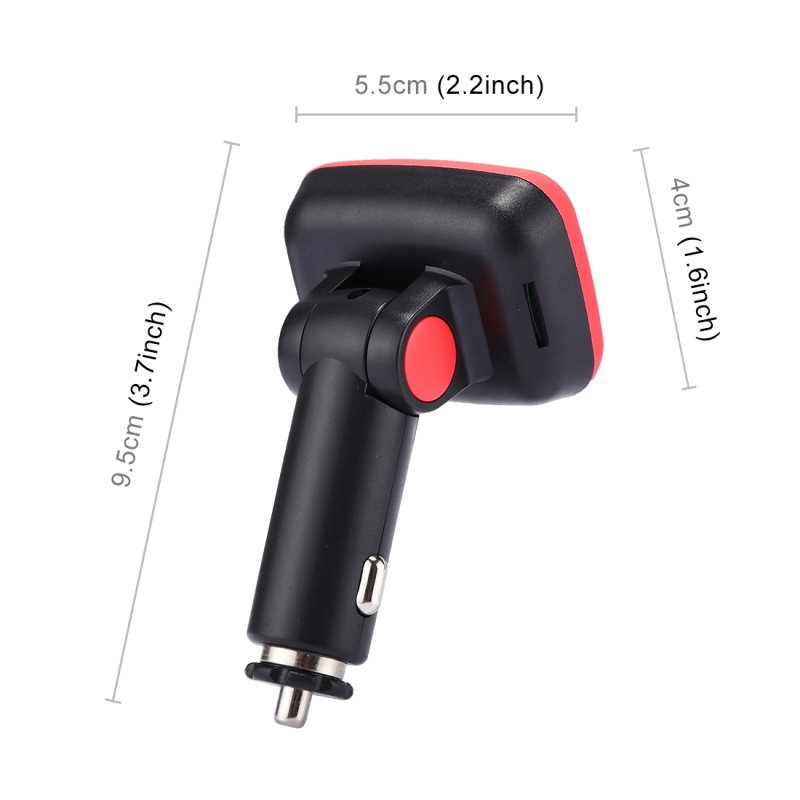 AD906 Wireless Bluetooth FM Transmitter MP3 Player Adapter Car Kit Charger, With Hand-Free Calling, Music Player, USB Charging Port, Support TF Card