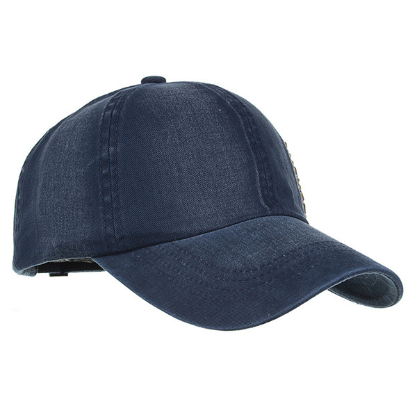 Mens Washed Cotton Embroidery Letter Baseball Cap Sport Sunshade Visor Snapback Hats