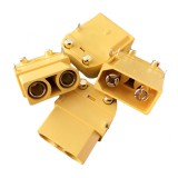 Amass XT90PW 4.5mm Gold-Plated Banana Plug Connector Male & Female 1 Pair