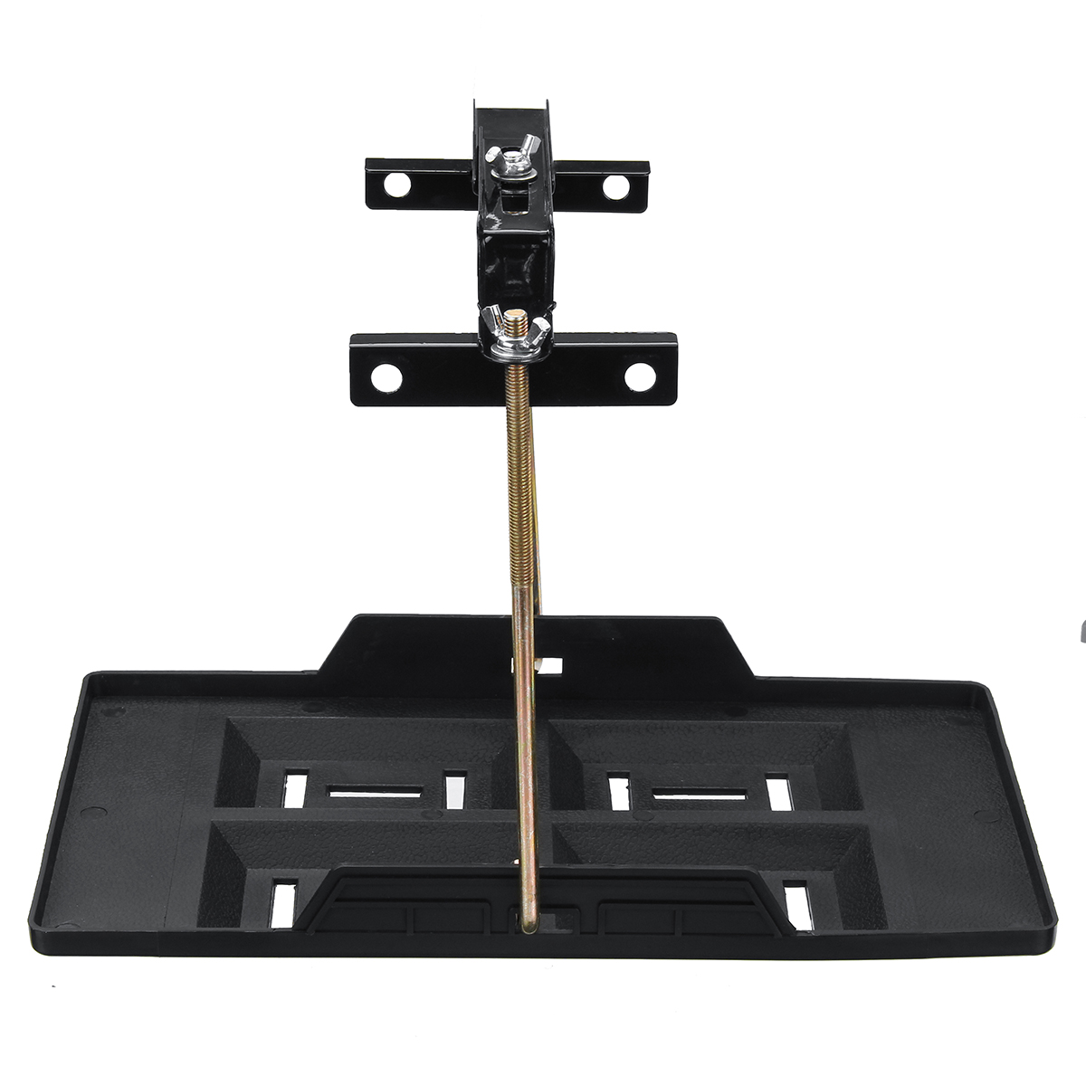 23x34.5CM Universal Battery Tray Adjustable Hold Down Clamp kit Cycle Sturdy Metal Construction