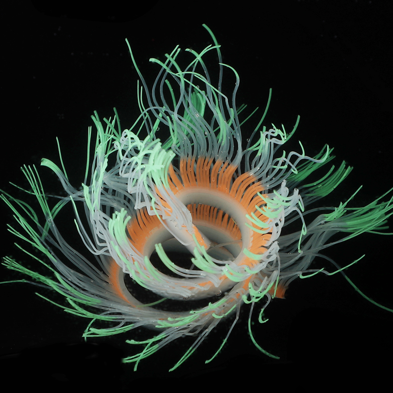 50cm Fluorescent Silicone Aquarium Artificial Coral Fish Tank Ornament Non-toxic Decorations