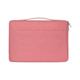 13.3 inch Fashion Casual Polyester + Nylon Laptop Handbag Briefcase Notebook Cover Case, For Macbook, Samsung, Lenovo, Xiaomi, Sony, DELL, CHUWI, ASUS, HP (Pink)