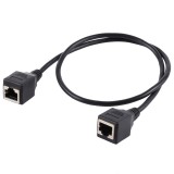RJ45 Female to Female Ethernet LAN Network Extension Cable Cord, Cable Length: 60cm