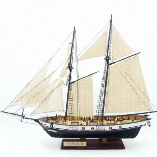 380x130x270mm DIY Ship Assembly Model Kits Classical Wooden Sailing Boats Scale Model Decoration