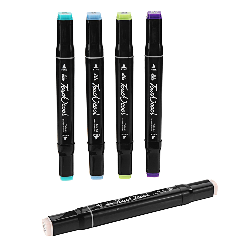 40 Colors Art Marker Double Head Sketch Alcohol Marker Pen Set Watercolor Brush Pen Liners Drawing