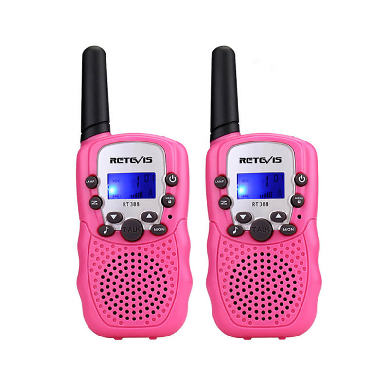 2pcs Retevis RT388 22 Channels GMRS 462-467MHz Mini Handheld Two Way Kids Radio Walkie Talkie