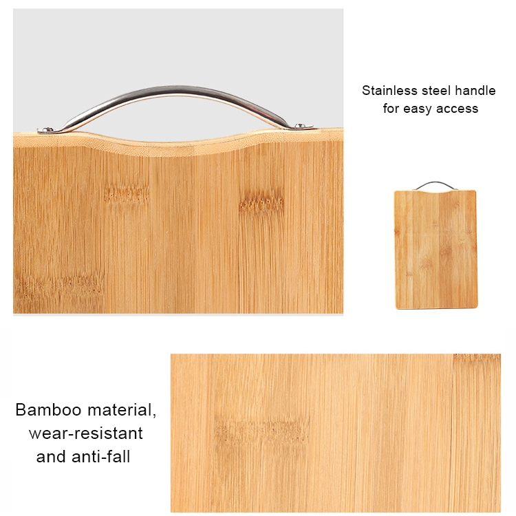 Kitchen Rectangular Bamboo Chopping Block Thickening Cutting Board, Size: 30cm x 20cm