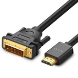 UGREEN DVI D (24+1) Male to HDMI Male HD 2K Two-way Interchanging Line, Length: 1.5m