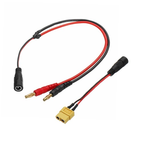 4.0mm Banana XT60 Plug  to FatShark FPV Goggles Lipo Battery Charging Cable for iMax B6 Charger