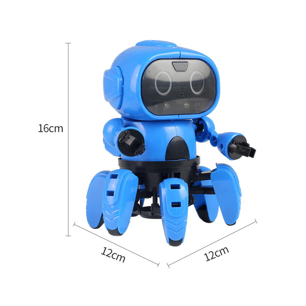 MoFun DIY Stem 6-Legged Gesture Sensing Infrared Avoid Obstacle Walking Robot Toy